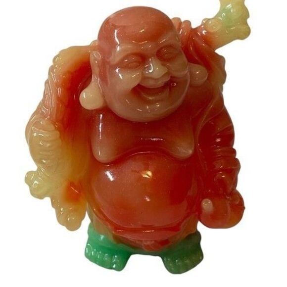 VTG Chinese Collectible Figurine Buddha Lucky Wealth & Good Fortune Statue 3.5" - Picture 7 of 11